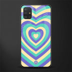y2k purple creams heart aesthetic glass case for samsung galaxy a51 image