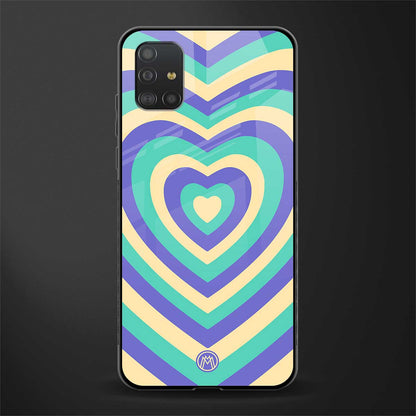 y2k purple creams heart aesthetic glass case for samsung galaxy a51 image