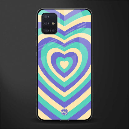 y2k purple creams heart aesthetic glass case for samsung galaxy a71 image