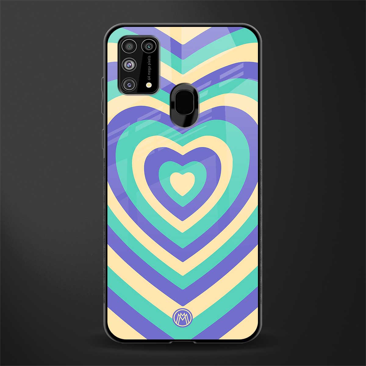 y2k purple creams heart aesthetic glass case for samsung galaxy f41 image