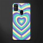 y2k purple creams heart aesthetic glass case for samsung galaxy m30s image