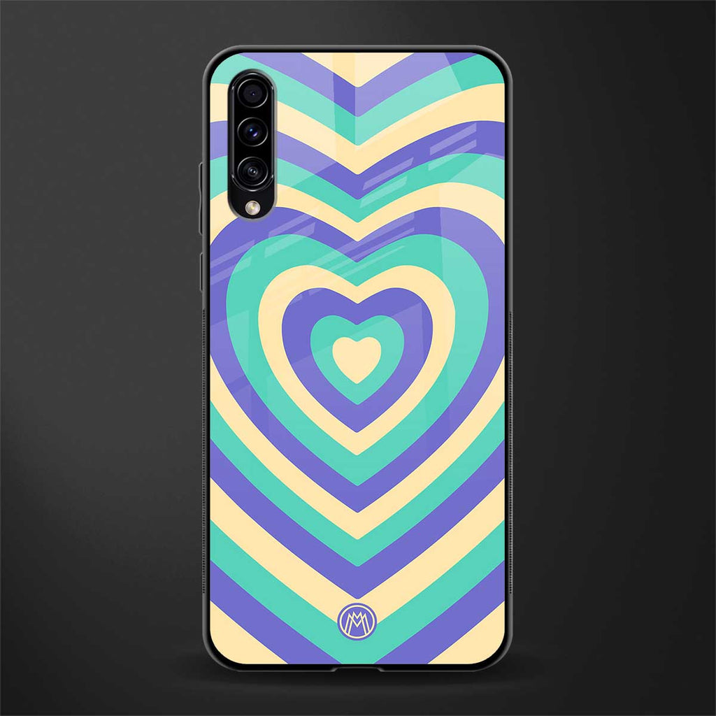 y2k purple creams heart aesthetic glass case for samsung galaxy a50s image