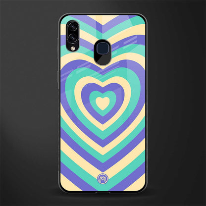y2k purple creams heart aesthetic glass case for samsung galaxy a20 image