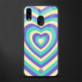 y2k purple creams heart aesthetic glass case for samsung galaxy a30 image