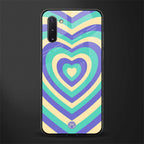 y2k purple creams heart aesthetic glass case for samsung galaxy note 10 image