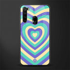 y2k purple creams heart aesthetic glass case for redmi note 8 image