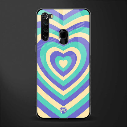 y2k purple creams heart aesthetic glass case for redmi note 8 image