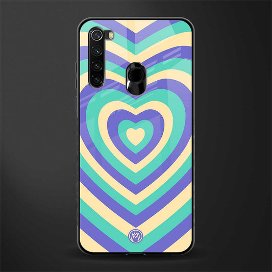 y2k purple creams heart aesthetic glass case for redmi note 8 image