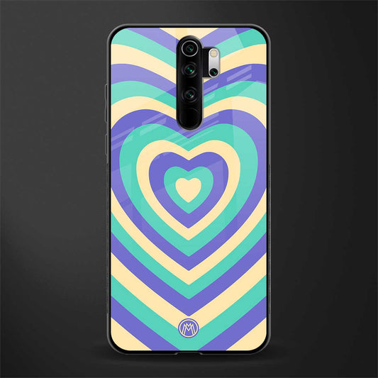y2k purple creams heart aesthetic glass case for redmi note 8 pro image