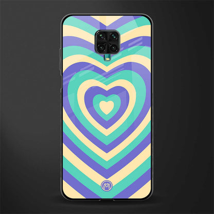 y2k purple creams heart aesthetic glass case for redmi note 9 pro max image