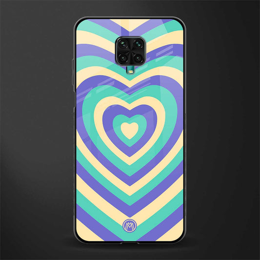 y2k purple creams heart aesthetic glass case for redmi note 9 pro max image