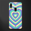 y2k purple creams heart aesthetic glass case for redmi note 7s image
