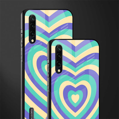 y2k purple creams heart aesthetic glass case for mi a3 redmi a3 image-2