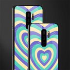 y2k purple creams heart aesthetic glass case for samsung galaxy s9 plus image-2