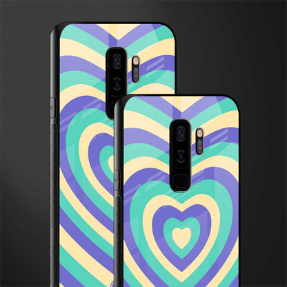 y2k purple creams heart aesthetic glass case for samsung galaxy s9 plus image-2