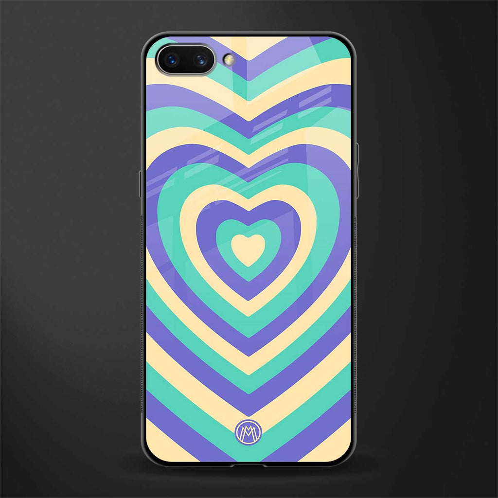 y2k purple creams heart aesthetic glass case for realme c1 image