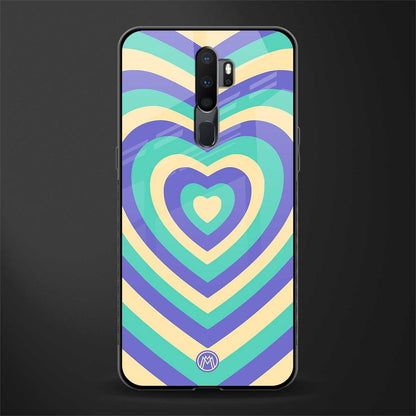 y2k purple creams heart aesthetic glass case for oppo a9 2020 image