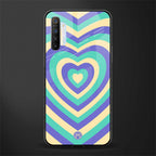 y2k purple creams heart aesthetic glass case for realme x2 image