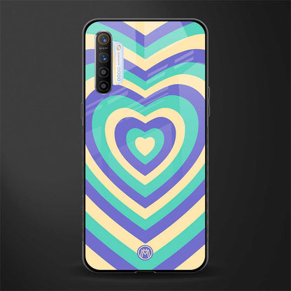 y2k purple creams heart aesthetic glass case for realme x2 image