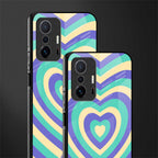 y2k purple creams heart aesthetic glass case for mi 11t pro 5g image-2