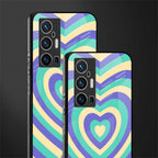 y2k purple creams heart aesthetic glass case for vivo x70 pro plus image-2