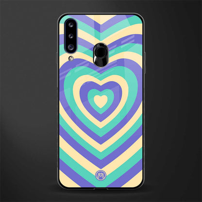 y2k purple creams heart aesthetic glass case for samsung galaxy a20s image