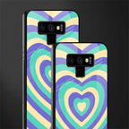 y2k purple creams heart aesthetic glass case for samsung galaxy note 9 image-2