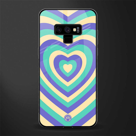 y2k purple creams heart aesthetic glass case for samsung galaxy note 9 image