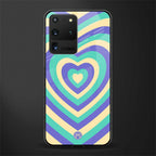y2k purple creams heart aesthetic glass case for samsung galaxy s20 ultra image