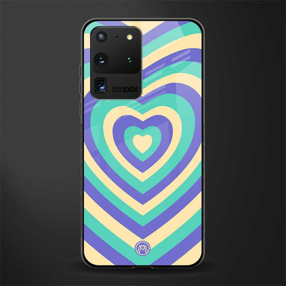 y2k purple creams heart aesthetic glass case for samsung galaxy s20 ultra image