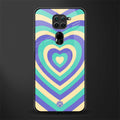 y2k purple creams heart aesthetic glass case for redmi note 9 image