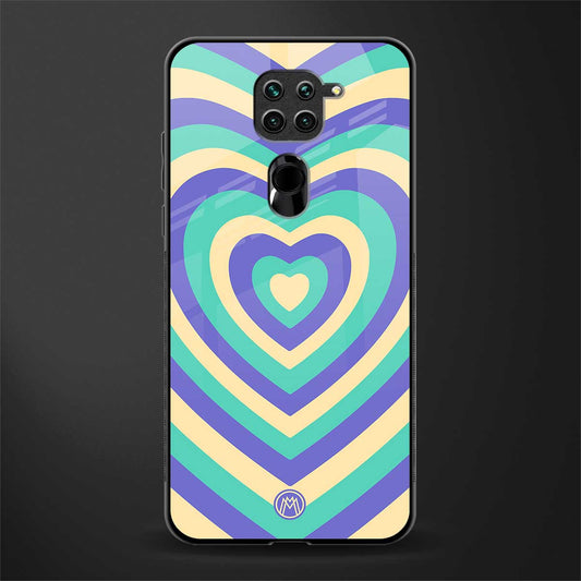 y2k purple creams heart aesthetic glass case for redmi note 9 image
