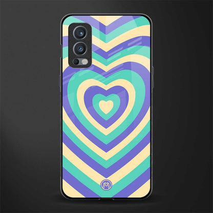 y2k purple creams heart aesthetic glass case for oneplus nord 2 5g image
