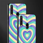 y2k purple creams heart aesthetic glass case for vivo y12 image-2