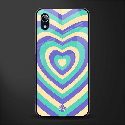 y2k purple creams heart aesthetic glass case for vivo y90 image