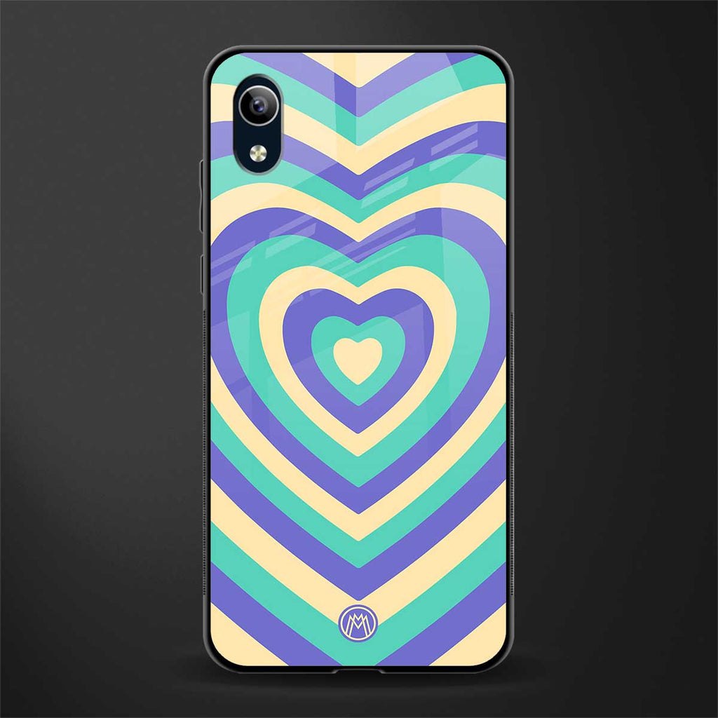 y2k purple creams heart aesthetic glass case for vivo y91i image