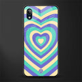 y2k purple creams heart aesthetic glass case for vivo y91i image