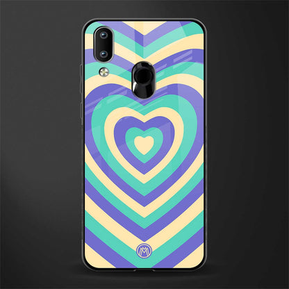 y2k purple creams heart aesthetic glass case for vivo y91 image