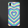 y2k purple creams heart aesthetic glass case for vivo v11 pro image