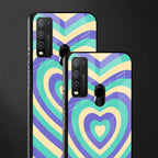 y2k purple creams heart aesthetic glass case for vivo y50 image-2