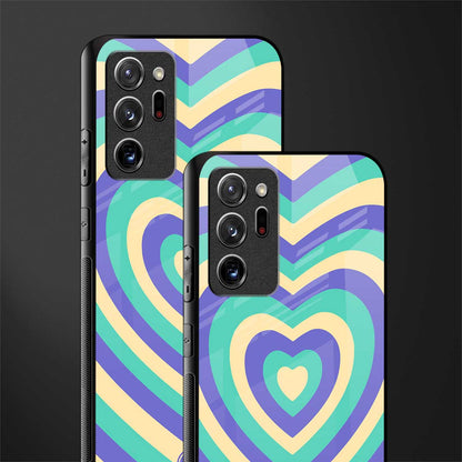 y2k purple creams heart aesthetic glass case for samsung galaxy note 20 ultra 5g image-2