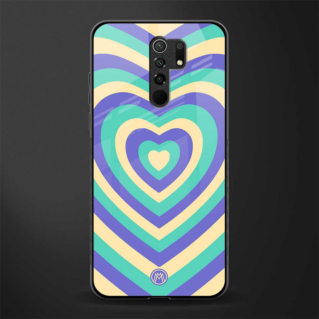 y2k purple creams heart aesthetic glass case for redmi 9 prime image