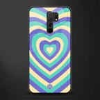 y2k purple creams heart aesthetic glass case for redmi 9 prime image
