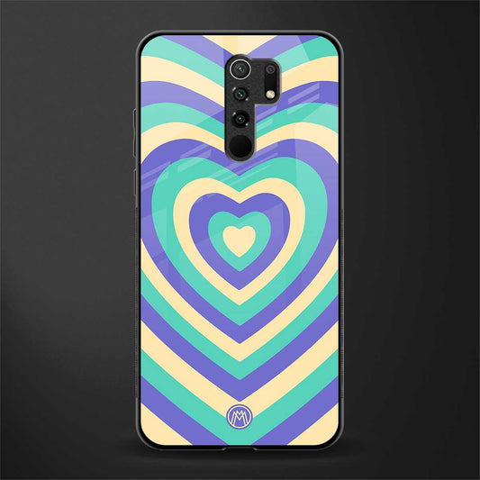 y2k purple creams heart aesthetic glass case for redmi 9 prime image