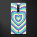 y2k purple creams heart aesthetic glass case for realme x2 pro image