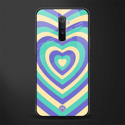 y2k purple creams heart aesthetic glass case for realme x2 pro image