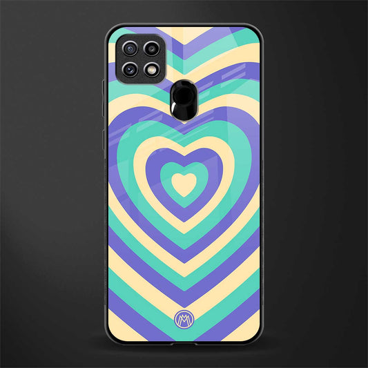 y2k purple creams heart aesthetic glass case for oppo a15s image