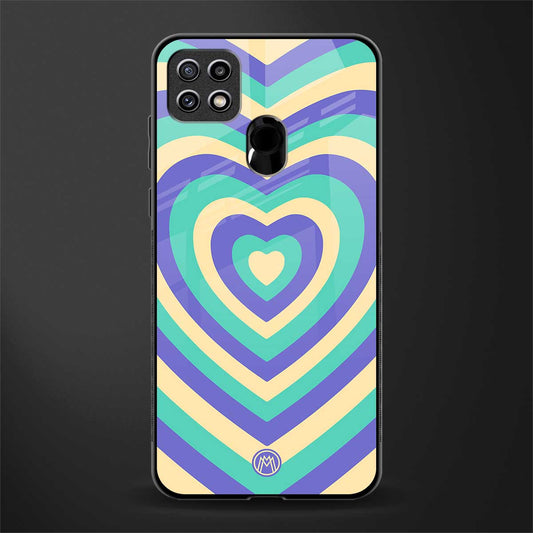 y2k purple creams heart aesthetic glass case for oppo a15 image