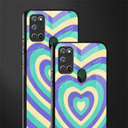 y2k purple creams heart aesthetic glass case for realme 7i image-2