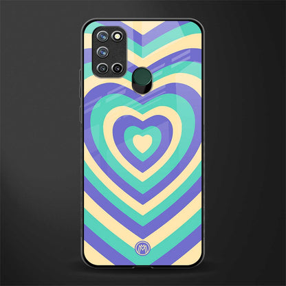 y2k purple creams heart aesthetic glass case for realme 7i image